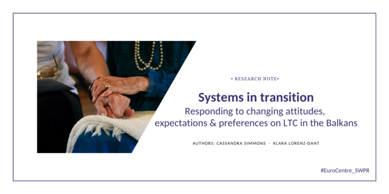 Systems in transition: Responding to changing attitudes, expectations and preferences on LTC in the Balkans